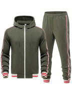 Caden - Sporty Men's Tracksuit Set With Hoodie And Joggers For Casual Wear 8
