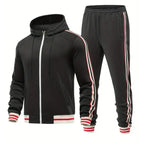 MunaWear - Tracksuits - Caden - Sporty Men's Tracksuit Set With Hoodie And Joggers For Casual Wear - 