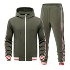 MunaWear - Tracksuits - Caden - Sporty Men's Tracksuit Set With Hoodie And Joggers For Casual Wear - 