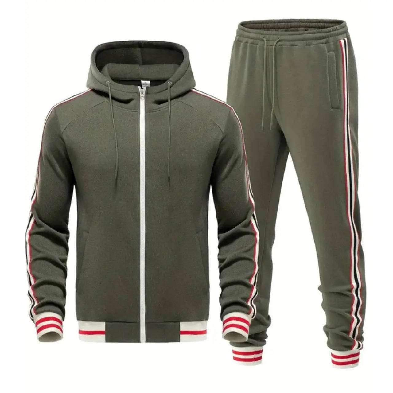 MunaWear - Tracksuits - Caden - Sporty Men's Tracksuit Set With Hoodie And Joggers For Casual Wear - 