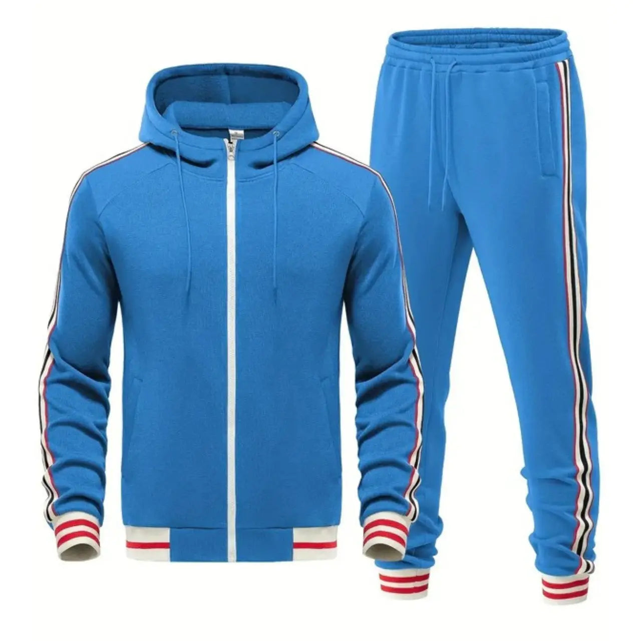MunaWear - Tracksuits - Caden - Sporty Men's Tracksuit Set With Hoodie And Joggers For Casual Wear - 