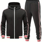 Caden - Sporty Men's Tracksuit Set With Hoodie And Joggers For Casual Wear 2