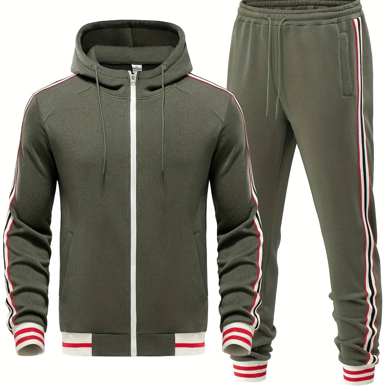 Caden - Sporty Men's Tracksuit Set With Hoodie And Joggers For Casual Wear 7