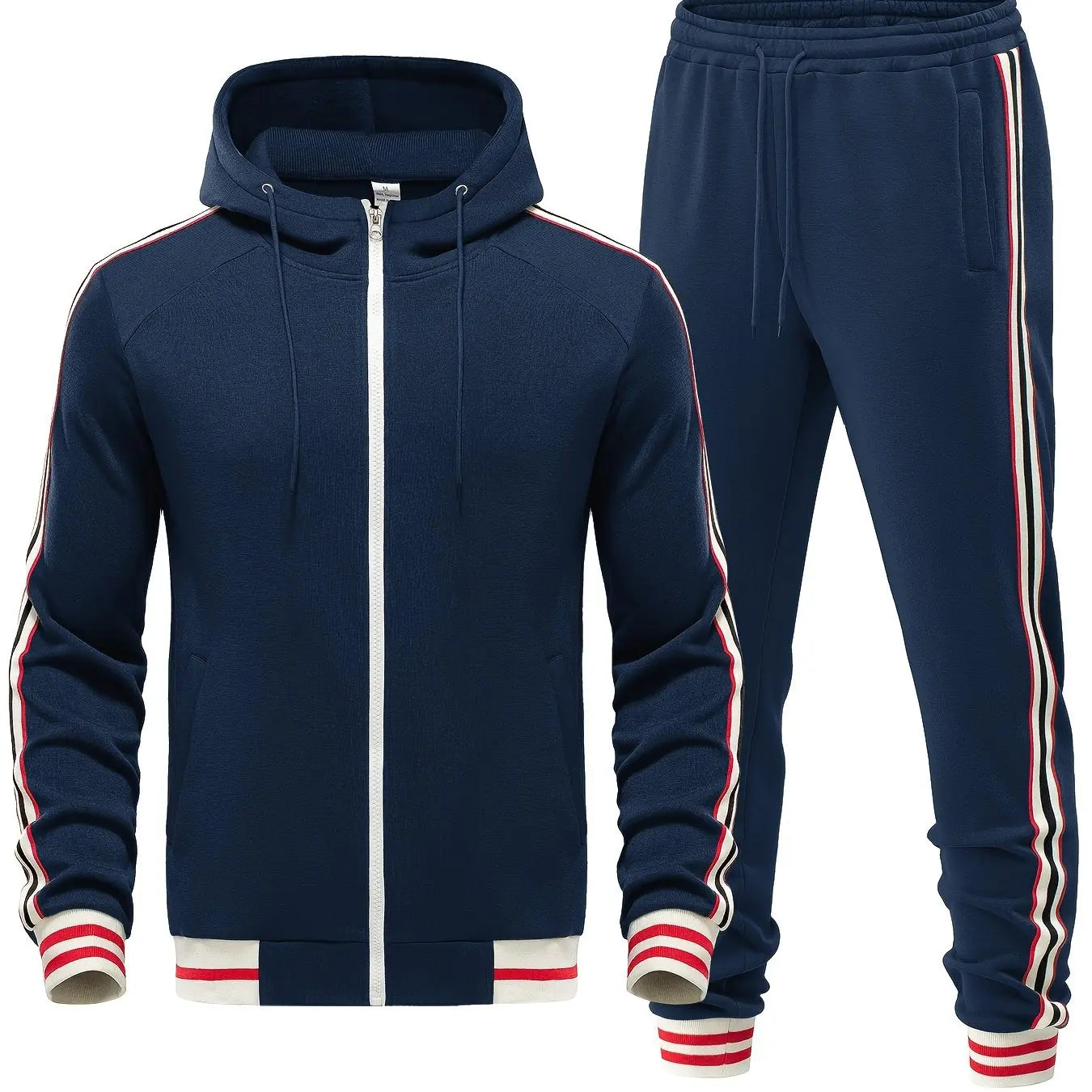 Caden - Sporty Men's Tracksuit Set With Hoodie And Joggers For Casual Wear 5