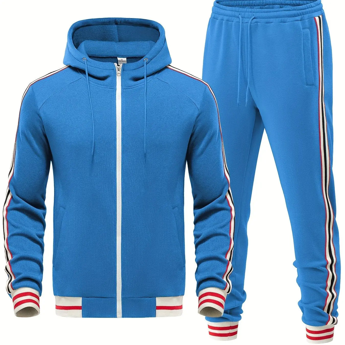 Caden - Sporty Men's Tracksuit Set With Hoodie And Joggers For Casual Wear 0