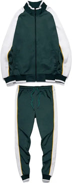 Caden - Stylish Men's Tracksuit Set With Colorblock Design For Active Lifestyle 2