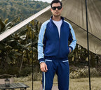 Caden - Stylish Men's Tracksuit Set With Colorblock Design For Active Lifestyle 8