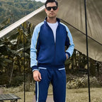 MunaWear - Tracksuits - Caden - Stylish Men's Tracksuit Set With Colorblock Design For Active Lifestyle - 