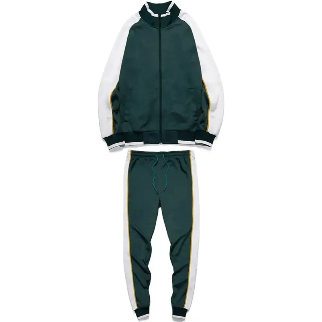 MunaWear - Tracksuits - Caden - Stylish Men's Tracksuit Set With Colorblock Design For Active Lifestyle - 
