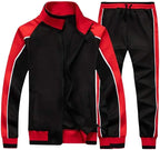 Caden - Stylish Men's Tracksuit Set With Colorblock Design For Active Lifestyle 0