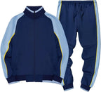 Caden - Stylish Men's Tracksuit Set With Colorblock Design For Active Lifestyle 7