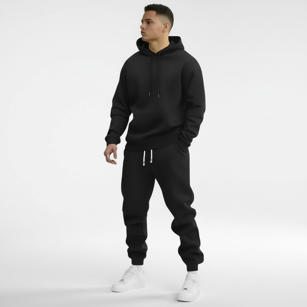 MunaWear - Tracksuits - Caden - Stylish Men's Tracksuit Set With Hoodie And Joggers For Everyday Comfort - 