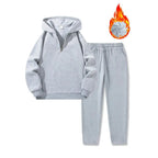 MunaWear - Tracksuits - Caden - Stylish Men's Tracksuit With Half Zipper For Casual Outdoor Activities - 