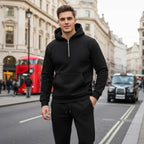 MunaWear - Tracksuits - Caden - Stylish Men's Tracksuit With Half Zipper For Casual Outdoor Activities - 