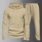 Caden - Textured Men's Loungewear Set With Hoodie For Casual Comfort 5
