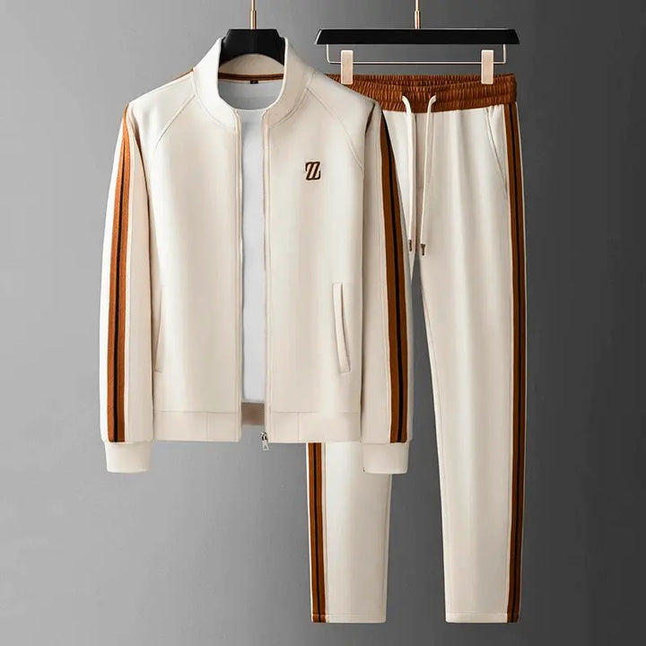 Modern Men's Tracksuit Set with Tailored Fit and Sporty Stripe Accents – Comfortable Lycra Tracksuits for Workouts and Casual Wear 6