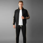 MunaWear - Tracksuits - Caden – Modern Men's Tracksuit Set With Tailored Fit And Sporty Stripe Accents For Workouts And Casual Wear - 