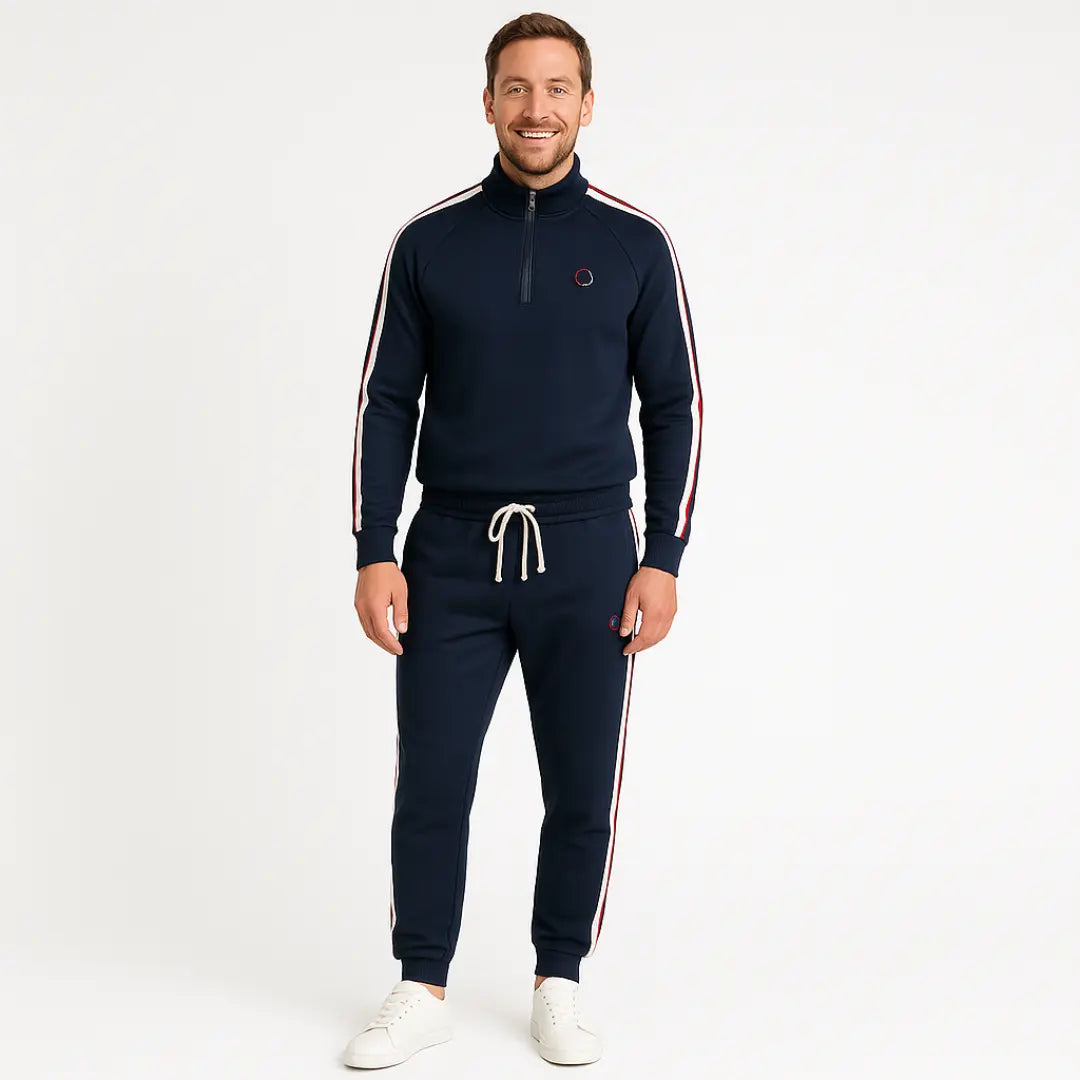 Modern Men's Tracksuit with Zip-Up Design – Breathable Cotton Blend, Relaxed Fit for Casual and Active Wear 2