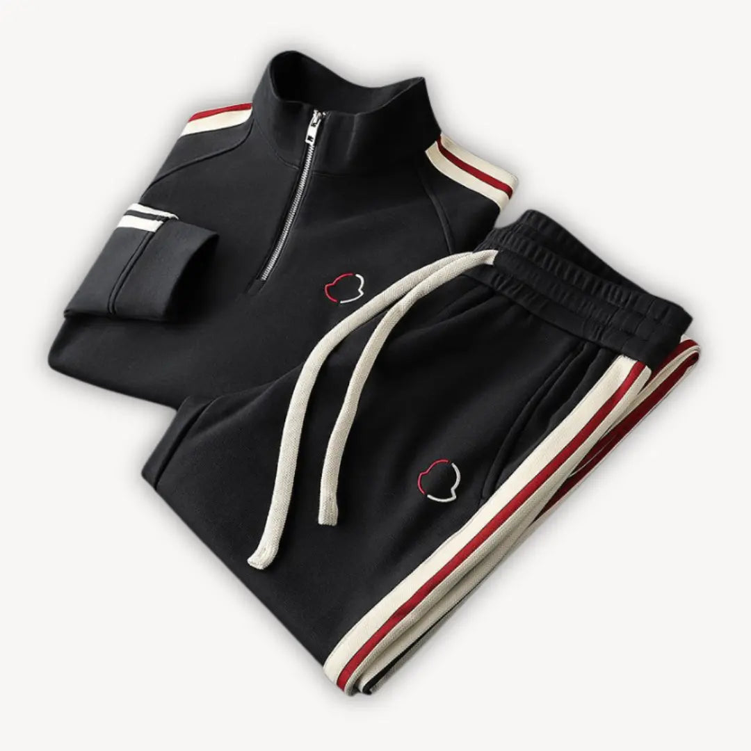 Modern Men's Tracksuit with Zip-Up Design – Breathable Cotton Blend, Relaxed Fit for Casual and Active Wear 3