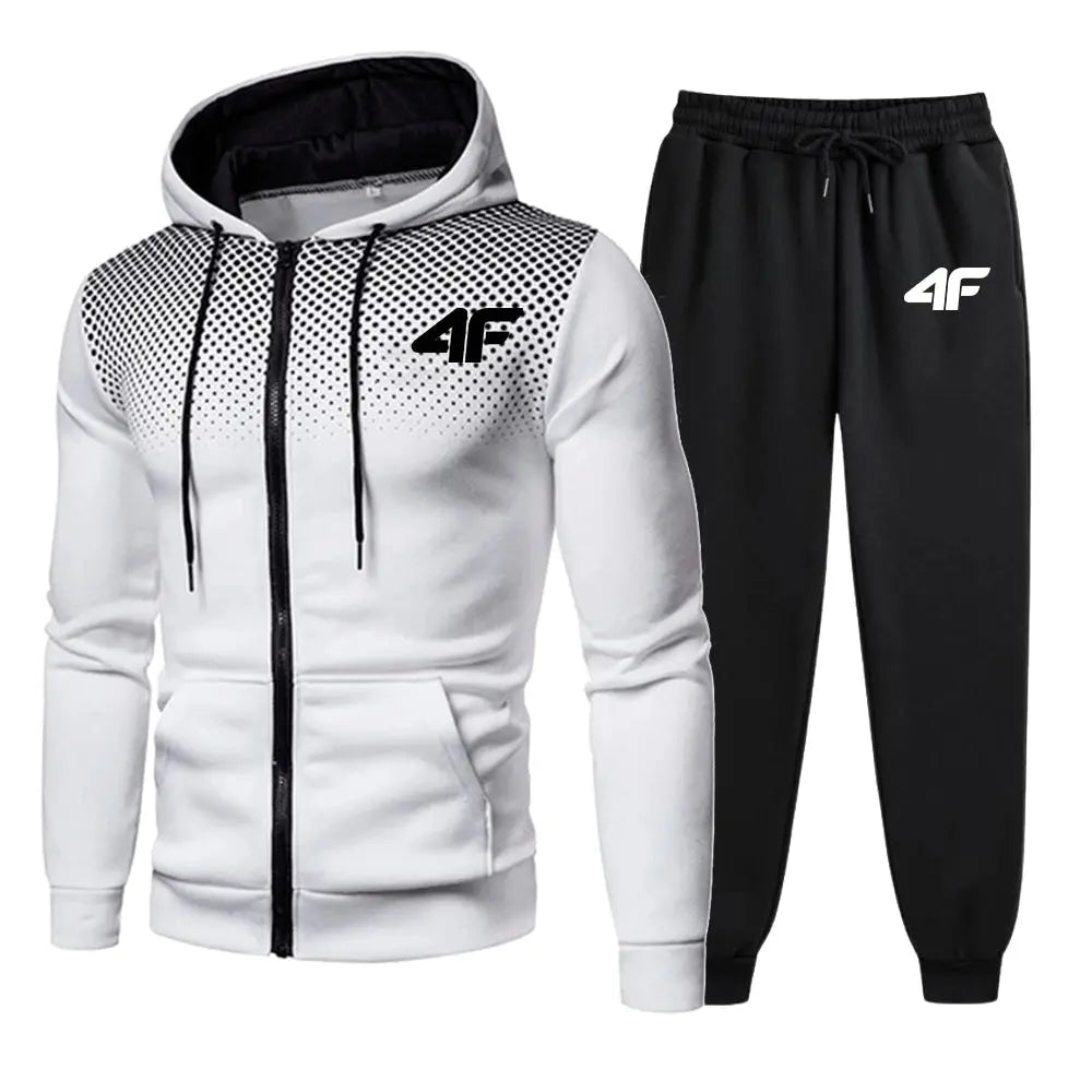 Ethan – Mens Tracksuit Set with Printed Zipper Jacket & Jogging Sweatpants for Comfortable Casual Style Size S-XXL 0