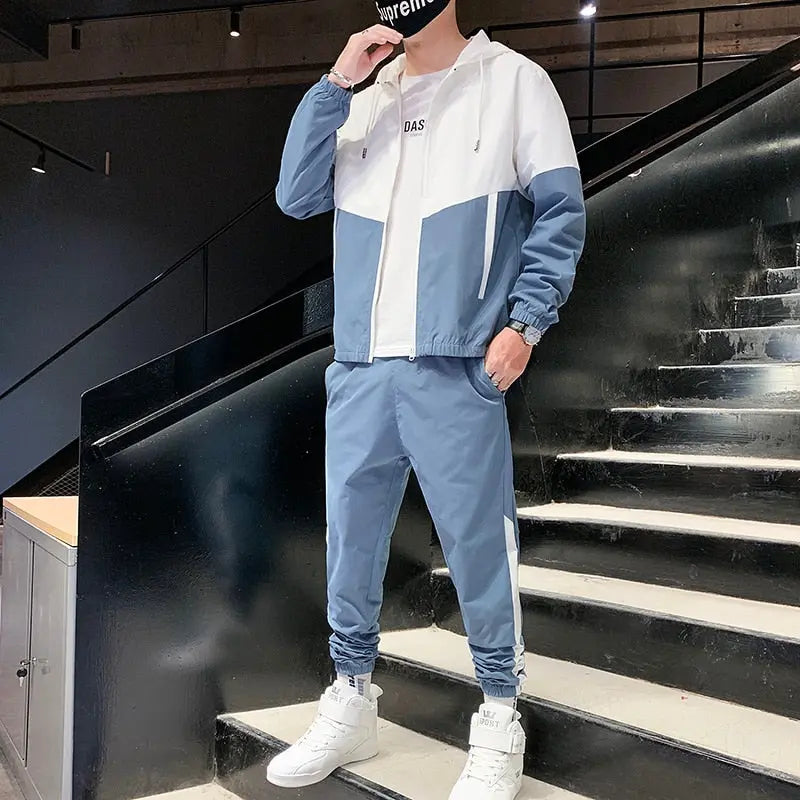 Ethan – Sporty Men's Tracksuit Set with Windbreaker & Joggers, Lightweight & Breathable Size M-4XL 2