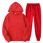 MunaWear - Tracksuits - Grady – Stylish Solid Color Hoodie and Pants Set for Men - 