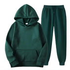 MunaWear - Tracksuits - Grady – Stylish Solid Color Hoodie and Pants Set for Men - 
