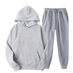 MunaWear - Tracksuits - Grady – Stylish Solid Color Hoodie and Pants Set for Men - 