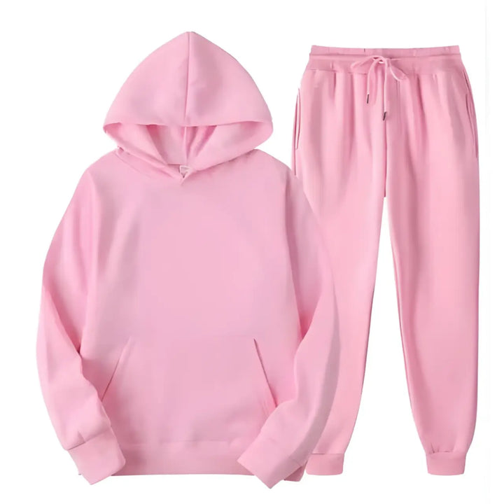 MunaWear - Tracksuits - Grady – Stylish Solid Color Hoodie and Pants Set for Men - 
