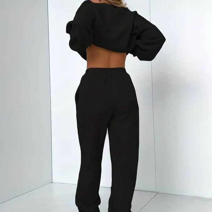 Liora - Cozy Women's Tracksuit Set With Relaxed Fit For Casual Outings 1