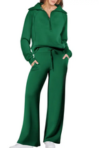 Liora - Stylish Women's Tracksuit Set With Wide-Leg Design For Casual Outings 2