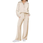 MunaWear - Tracksuits - Liora - Stylish Women's Tracksuit Set With Wide-Leg Design For Casual Outings - 