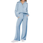 MunaWear - Tracksuits - Liora - Stylish Women's Tracksuit Set With Wide-Leg Design For Casual Outings - 