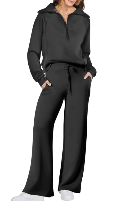 Liora - Stylish Women's Tracksuit Set With Wide-Leg Design For Casual Outings 1