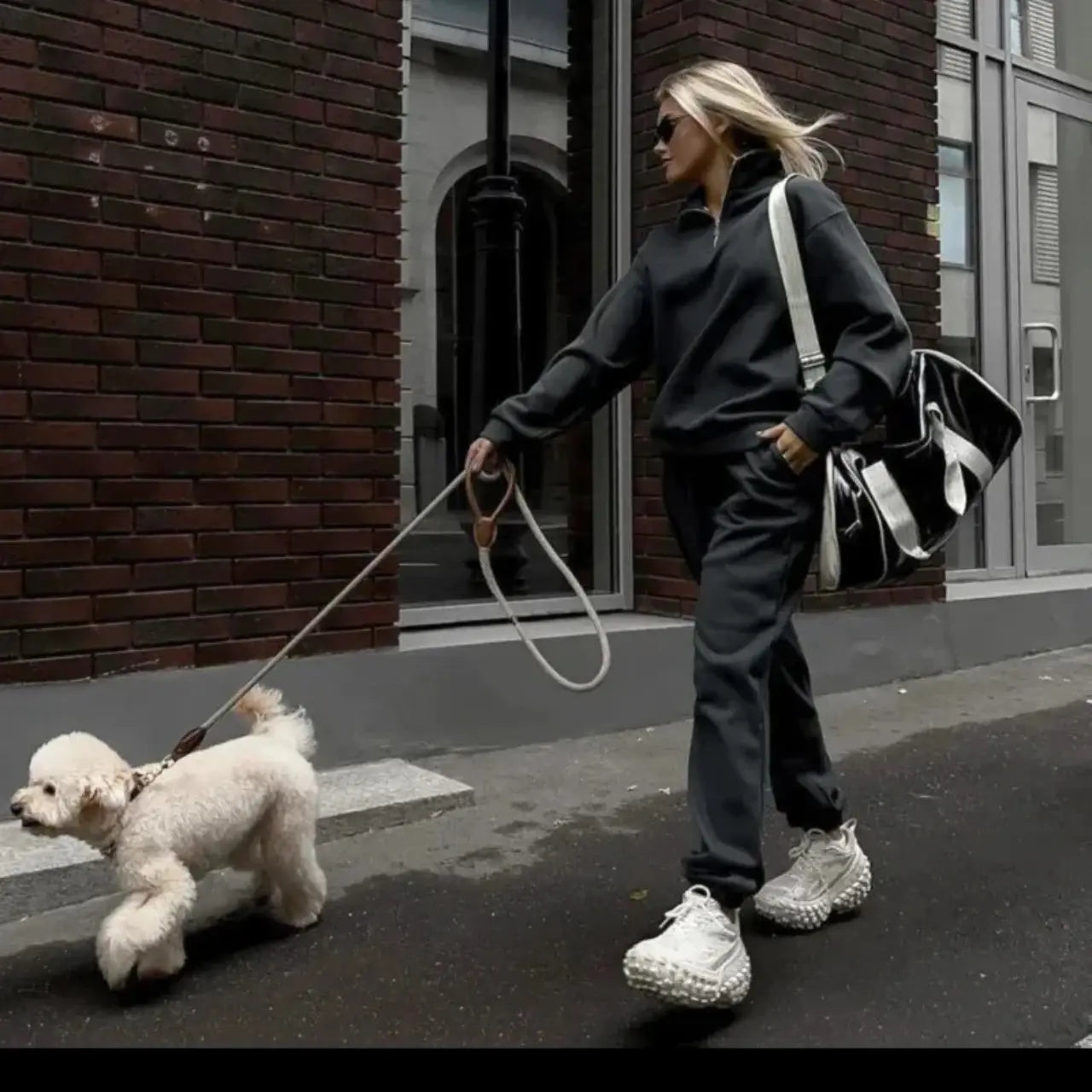 MunaWear - Tracksuits - Mia – Stylish Women's Tracksuit Set in Pink & Yellow, Relaxed Oversized Fit - 