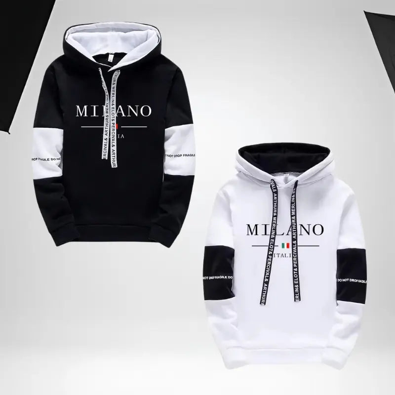 MunaWear - Tracksuits - Rhett – Stylish Hooded Sweatshirt & Jogger Pants Set for Men, Casual Sport Suit - 