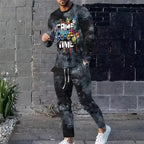 MunaWear - Tracksuits - Robin – Stylish Casual Tracksuit for Men with Bold Graphic Print - 