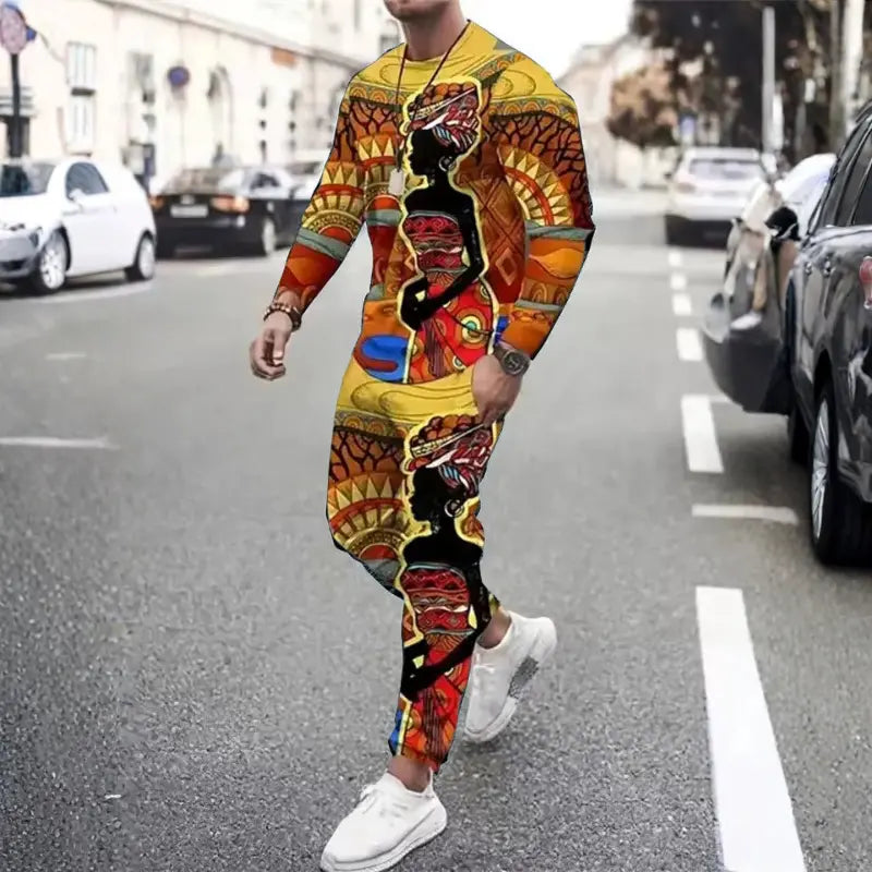 MunaWear - Tracksuits - Robin – Stylish Casual Tracksuit for Men with Bold Graphic Print - 