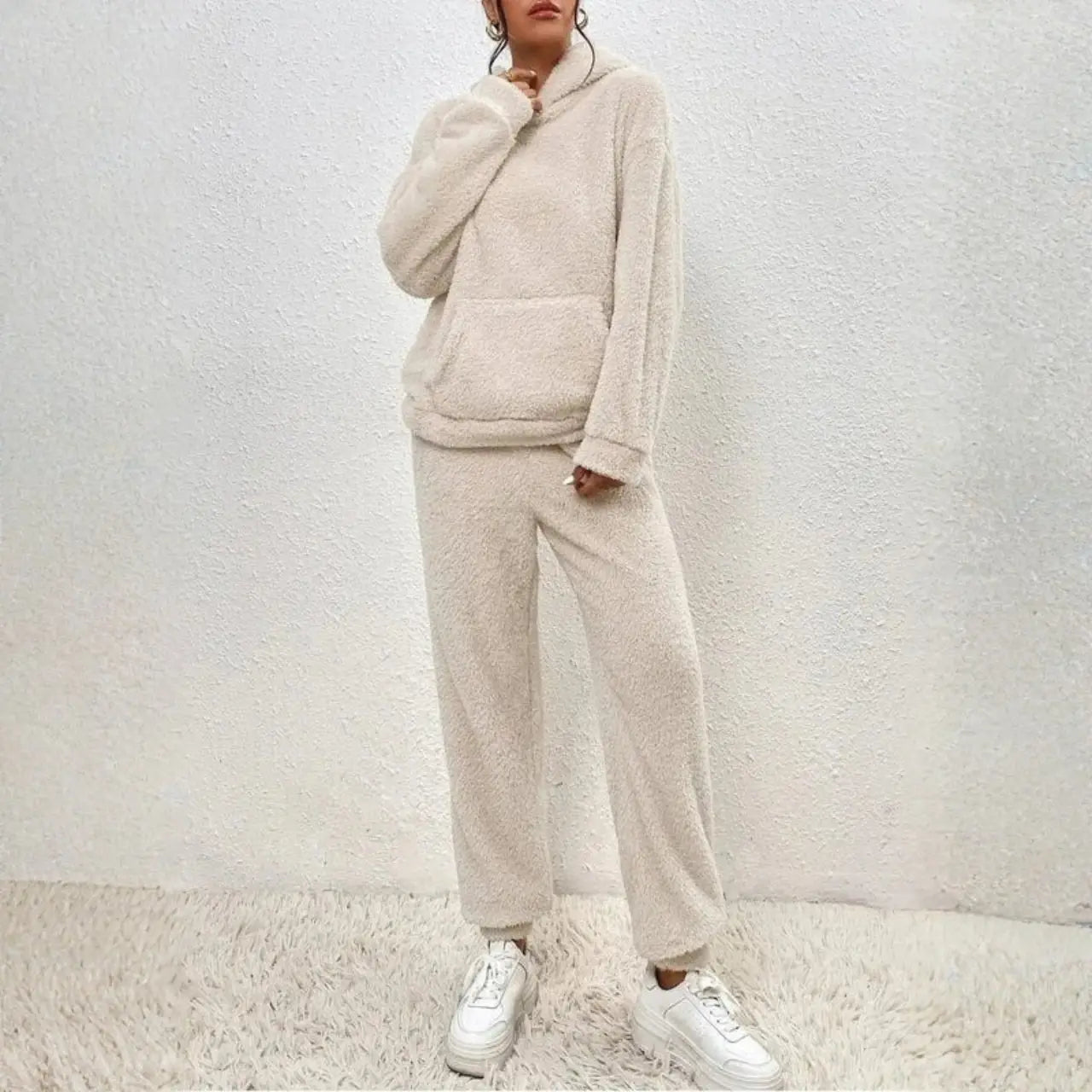 MunaWear - Tracksuits - Selina - Cozy Women's Tracksuit Set With Hood For Casual Relaxation - 