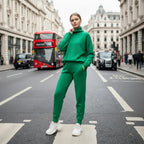 MunaWear - Tracksuits - Terrae – Cozy Knitted Turtleneck Sweater & Straight Jogging Pants Set - 