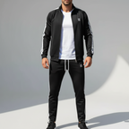 MunaWear - Tracksuits - Trivor – Modern Men's Tracksuit Set With Tailored Fit And Sporty Stripe Accents For Workouts And Casual Wear - 