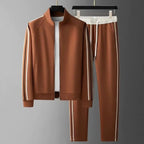 MunaWear - Tracksuits - Trivor – Modern Men's Tracksuit Set With Tailored Fit And Sporty Stripe Accents For Workouts And Casual Wear - 