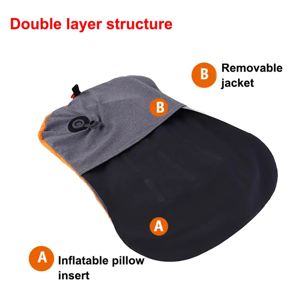 Mia - Portable Inflatable Travel Pillow for Comfort on the Go, Size 46cm x 32cm 3
