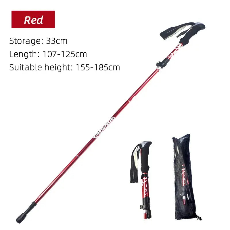 Amelia – Adjustable Lightweight Trekking Pole for Hiking, Camping & Nordic Walking, Foldable Design, Size Up to 130 cm 8