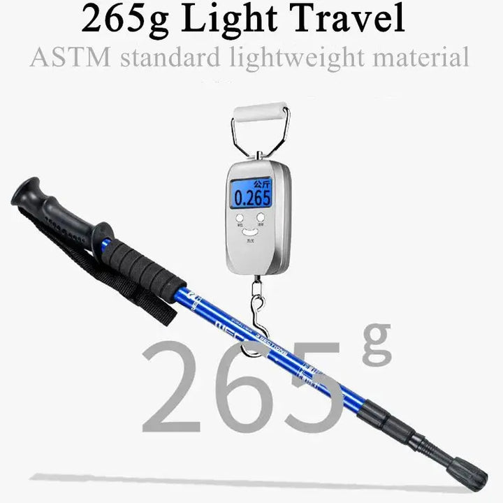 Lila – Ultralight Adjustable Aluminium Alloy Trekking Poles for Hiking, Nordic Walking & Outdoor Adventures, Size Adjustable 65-135 cm 2