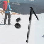 MunaWear - Trekking Poles - OutPeak – Ultralight Adjustable Aluminium Alloy Trekking Poles for Hiking, Nordic Walking & Outdoor Adventures - Black / One Piece