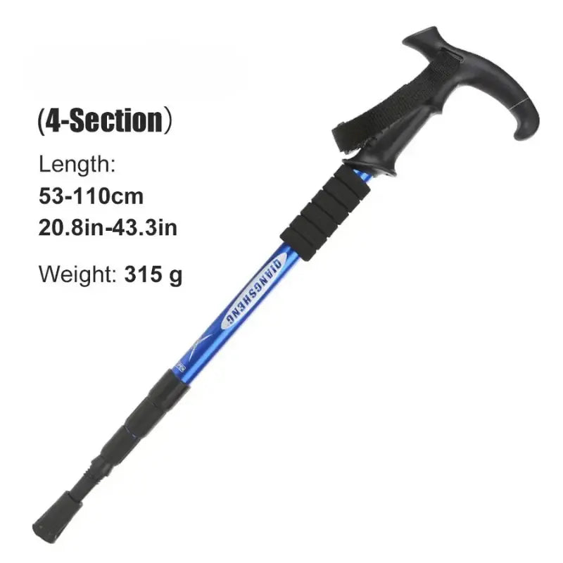 Summit – Lightweight Adjustable Trekking Pole for Hiking and Climbing, Portable Walking Stick