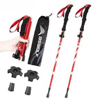 MunaWear - Trekking Poles - Terra – Ultralight Folding Trekking Poles with Ergonomic Grip & Adjustable Height - 