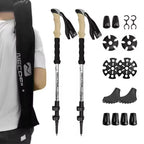 MunaWear - Trekking & Hiking Poles - EverTrail - Ultralight Carbon Fiber Trekking Poles for Hiking and Climbing - 