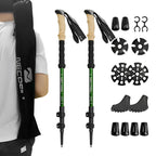 MunaWear - Trekking & Hiking Poles - EverTrail - Ultralight Carbon Fiber Trekking Poles for Hiking and Climbing - 